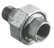 Union galvaniseret 1/2" - muffe/nippel